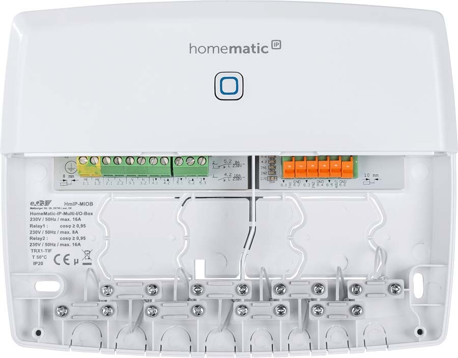 619543-5_HmIP-Multi-IO-Box-Anschluesse_142988A0 jpg - Produktbild Detailansicht