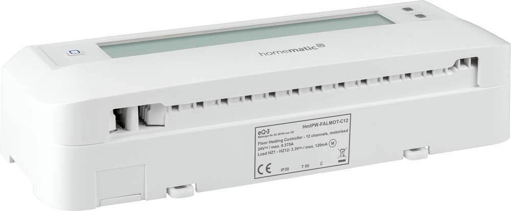 619543-7_HmIPW-Fussbodenheizungscontroller-12Kanaele-motorisch-l_155511A0 jpg - Produktbild Ansicht unten