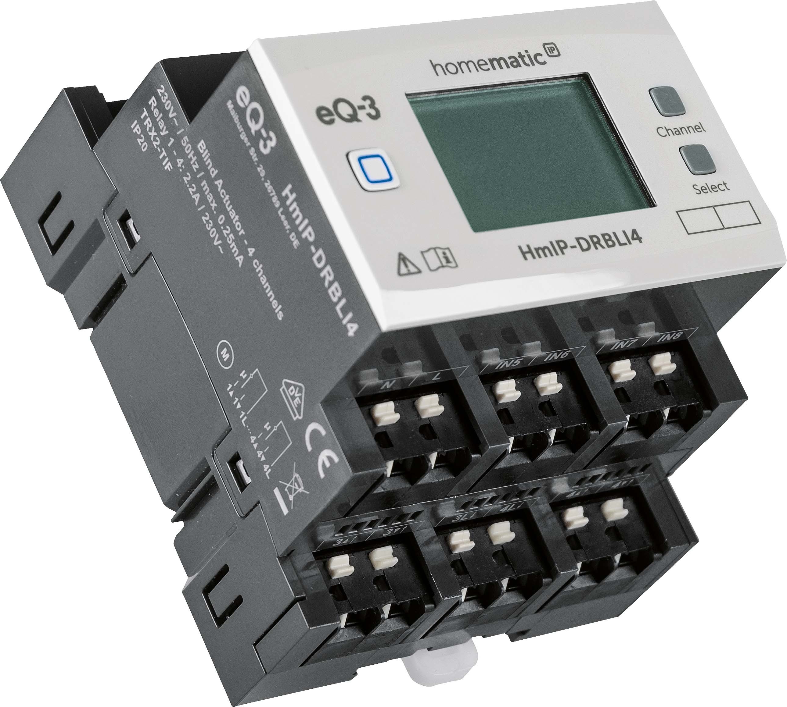 619543-3_HmIP-Jalousieaktor-HS-4fach-L_154362A0 jpg - Produktbild schräg