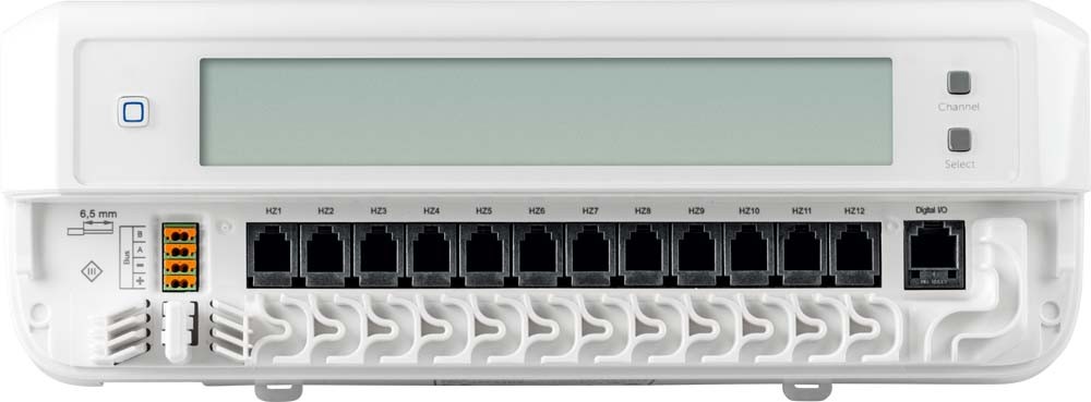 619543-4_HmIPW-Fussbodenheizungscontroller-12Kanaele-motorisch-Anschluesse_155511A0 jpg - Produktbild Detailansicht