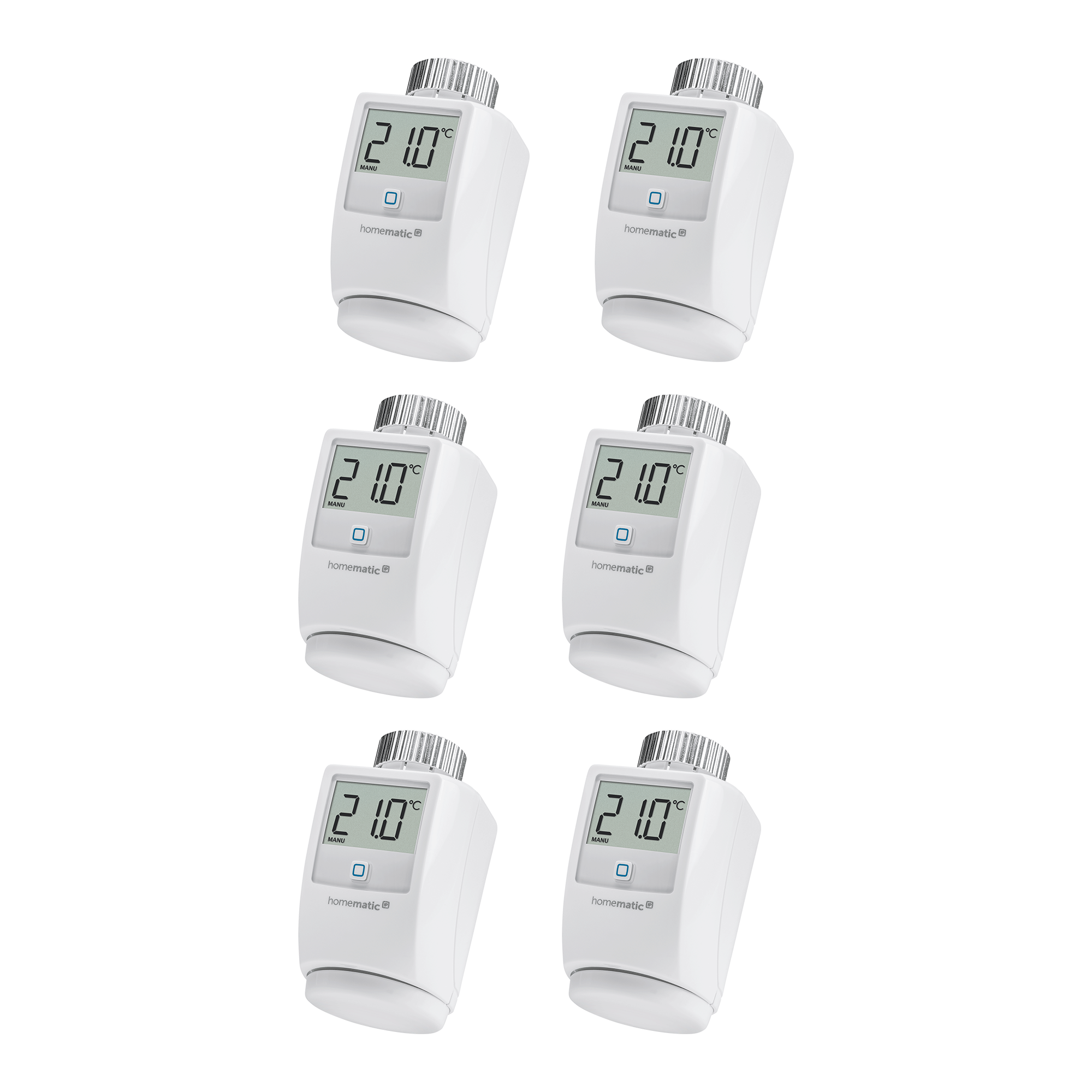 Homematic IP 6er-Set Heizkörperthermostat HMIP-eTRV-2