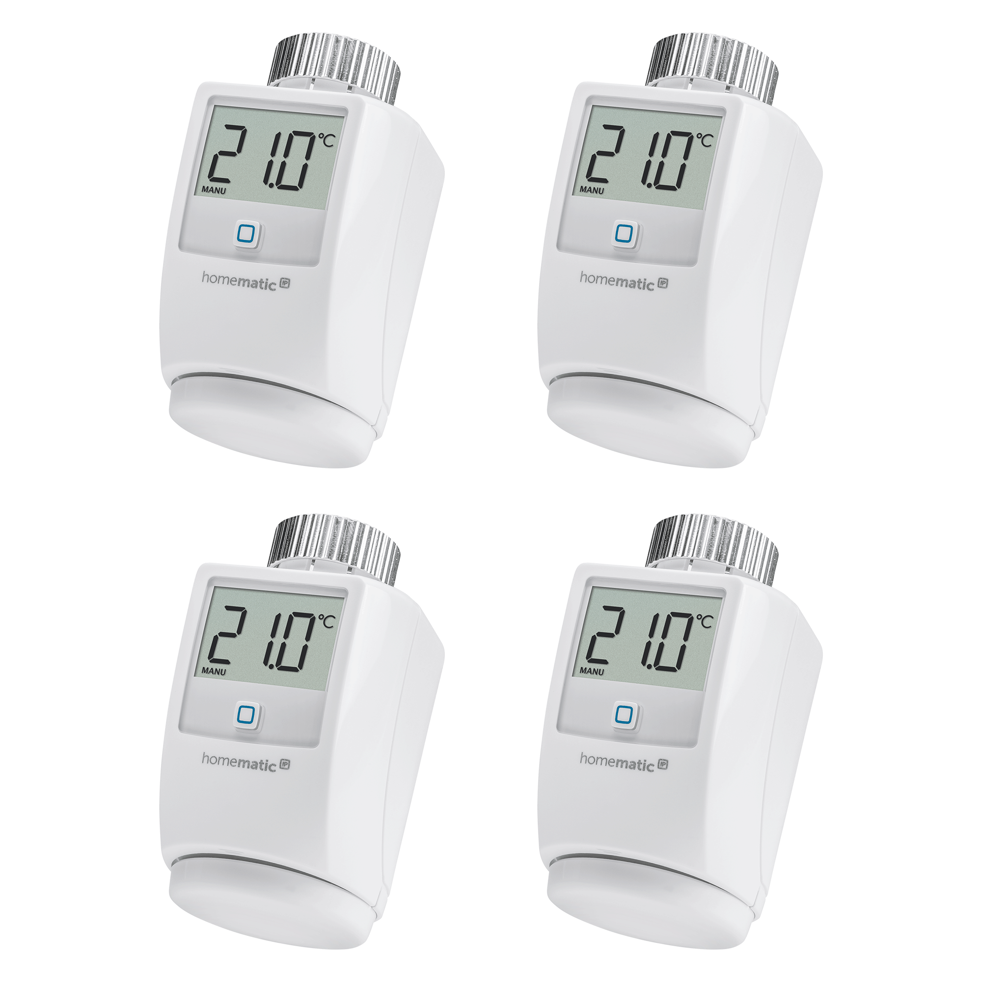 Homematic IP 4er-Set Heizkörperthermostat HMIP-eTRV-2